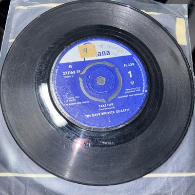 DAVE BRUBECK QUARTET -Take Five/Blue Rondo  7'' Vinyl 1st Press VG/VG 