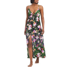 Bar Iii Women's Floral-Print Tiered Cover-up Dress Multi Size M 9075