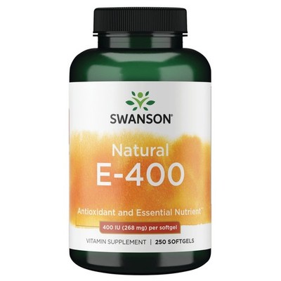 Swanson Natural E-400 268 mg (400 IU) 250 Softgels - Wellness Balance Targeted