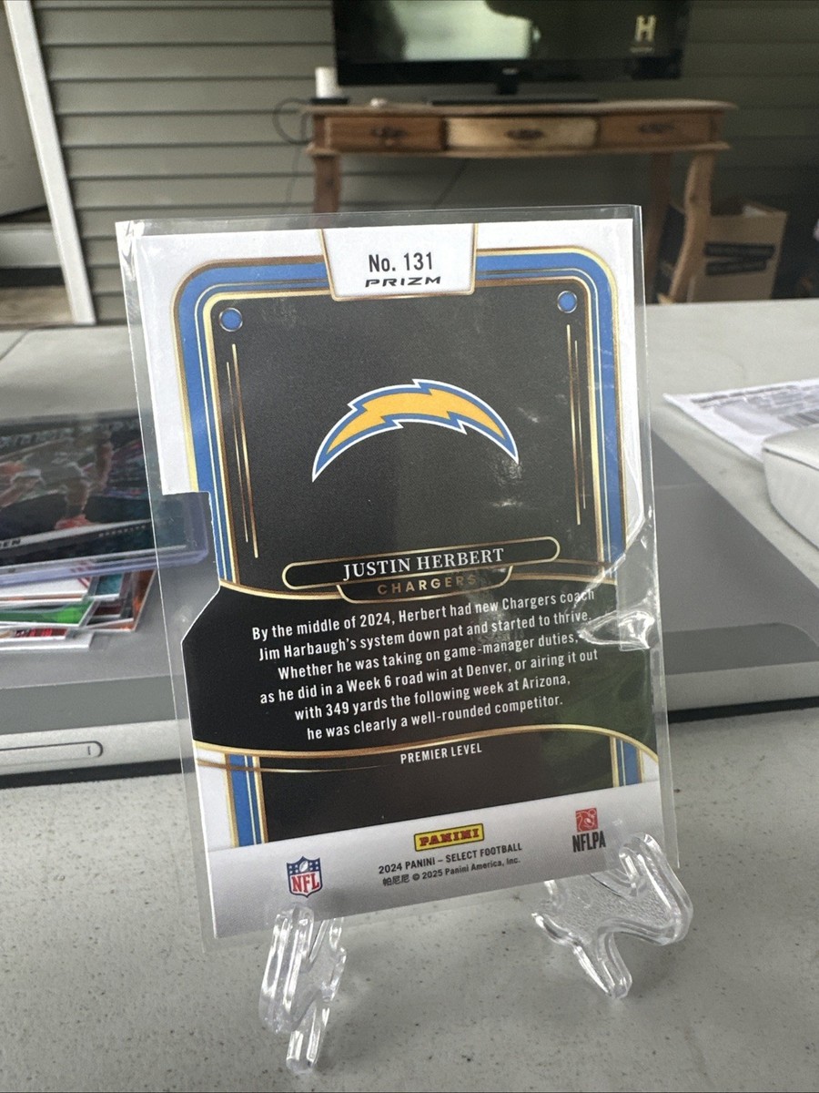 2024 Panini Select - Premier Level Justin Herbert #131 Silver