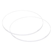 2pcs 36mmx2mm High Transmittance Watch Crystal Lens Glass Round Flat Mineral