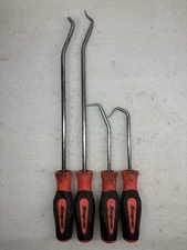 SNAP ON TOOLS 4-pc. LONG RADIATOR HOSE PICK SET, RED SOFT GRIP