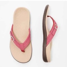 New Womens Orthopedic Sandals Flip Flops Casual Flat Ladies Low Wedge Shoes Size