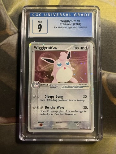 Wigglytuff ex 101/101 Hidden Legends Holo CGC 9