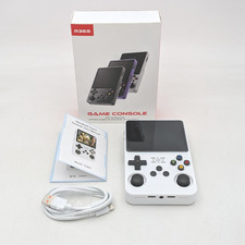 R36S Retro Handheld Gaming Console Built-In Simulator 3.5" IPS Screen - White