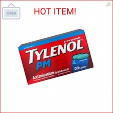 Tylenol PM Extra Strength Nighttime Pain Relief and Sleep Aid Caplets, Fast, Str