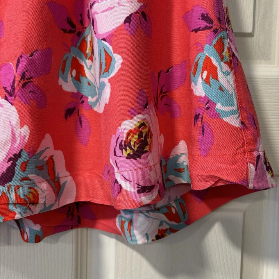 迷你紧身女孩 7 - 8 裙粉色花卉粉红色衬里粘纤春季复活节 — 第 4/4 张图片