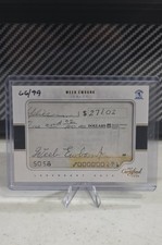 2017 Panini Certified Cuts - Legendary Cuts Weeb Ewbank #LC-WE /99 (AU) Check