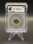 1990 $5 US Mint Gold Eagle 1/10 oz Gold ICG Graded