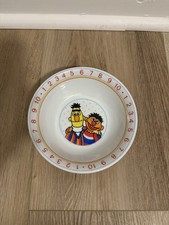 VINTAGE Sesame Street Bowl BERT ERNIE Porcelain