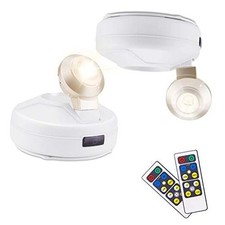 BIGLIGHT Battery Operated Accent Lights, Wireless Spotlight, LED Puck Light,