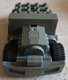 LEGO DUPLO - GREY ENGINE - 5605 TANKER TRUCK - VINTAGE - USED