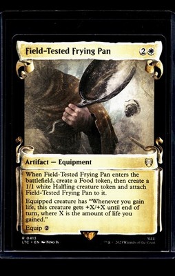 Magic The Gathering LTC LOTR Commander Showcase Scroll Field Tested Frying Pan