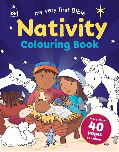 My Very First Bible Nativity Colouring Book by DK (Paperback Book) - Image 4
