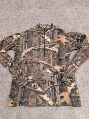 First Lite Chama 1/4 Zip Mossy Oak Break Up Infinity Large Excellent Free Ship