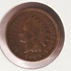US Rare Old West 1903 Indian Head Penny Coin American Collection Shield Cent USA