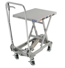 Alu Hubtisch 100kg Scherenhubtisch Hebetisch Montagehubwagen fahrbar ALT10 W1753