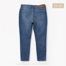 Lucky Brand Ava Mid Rise Skinny Blue Jeans Womens Size 12/31A Medium Wash Denim
