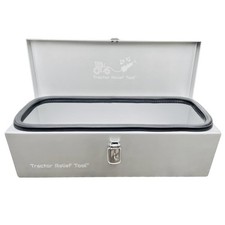 Weatherproof Anodized Aluminum Tractor Tool Box For Kubota, John Deere, Moder...