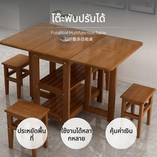Klappbarer, Stabiler Esstisch Aus Holz, Ausziehbar Und Platzsparend, F&uuml;r 4&ndash;6