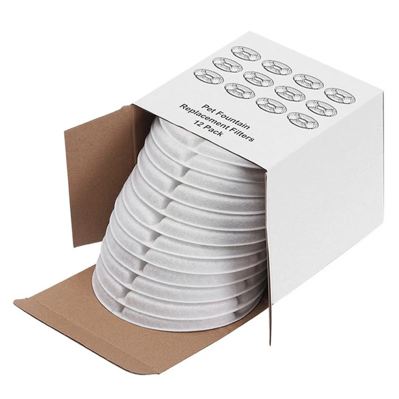 12PCS Water Fountain Filters Automatic Pet Fountain Filter Rounded Replacement - Image 4 of 4