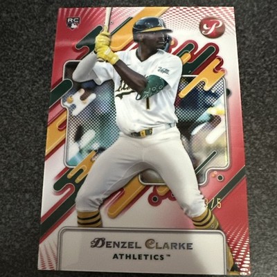 2025 Topps PRISTINE - Denzel Clarke #51 Red Foil (RC) 3/5