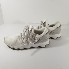 Sorel Kinetic Lace Sneakers Women's Size 8 White Gray Shoes NL3227-100