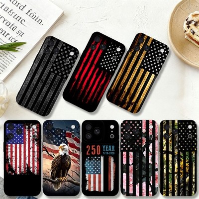 Vintage Flag Design Cover Tough TPU Phone Case For iPhone 16 15 13 14 17 Pro Max
