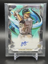 2023 Topps Inception - #BRES-JB Jonah Bride Aqua Rookie Auto /75