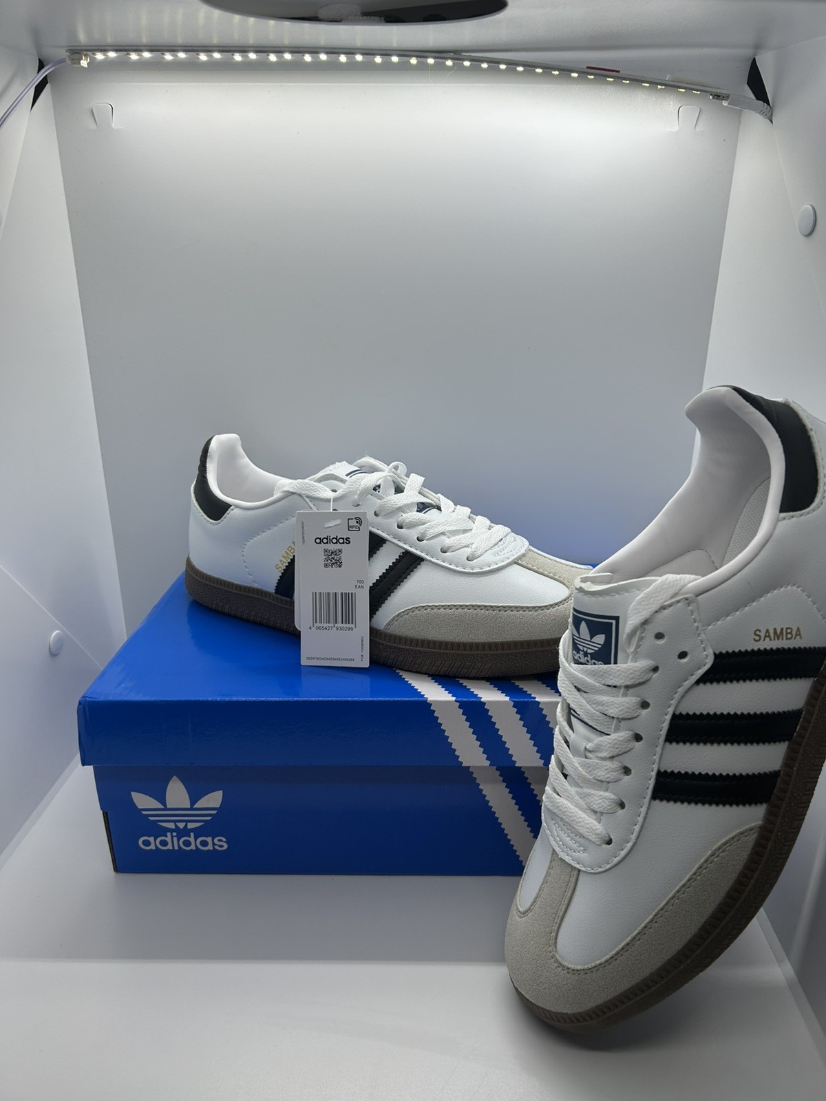 Adidas Samba OG White/Black UK Size 8