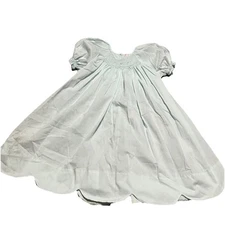 Petit Ami Floral Light Blue Bishop Smocked Girls 2p Dress 24M 24 Months 2 Years