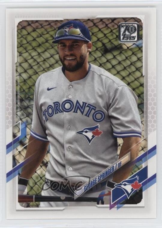 2021 Topps Image Variation SP (White Jersey) George Springer #633 1dg2