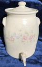 Pfaltzgraff Tea Rose Beverage Crock USA Excellent!