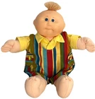 1984 Cabbage Patch Kids Blue Eyes OK Tag Green Xavier 14” Handmade Outfit