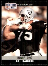 Howie Long 1990 Pro Set #545 Raiders NFL READ FREE SHIPPING AutographDen
