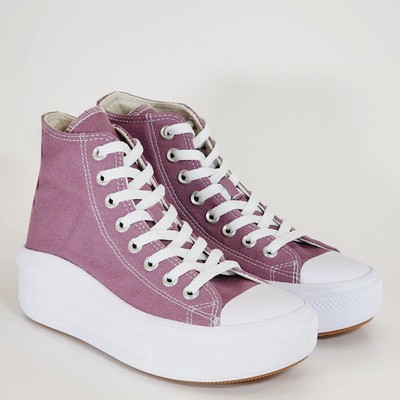Converse Womens Chuck Taylor All Star Move High Top Sneaker - Dreamy Dahlia 9 US