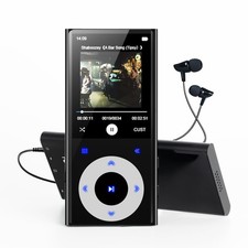 2.4" Screen 64GB MP3 Player with Bluetooth Hi-Fi Sound Built-in Speaker