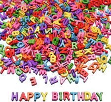 700 Pieces 9X12Mm Big Large Alphabet Letter Beads A-Z Mixed Plastic Shape Loose