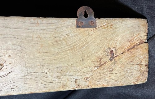 Vecchio appendiabiti cappello ferro battuto in legno intagliato a mano recupero architettonico - Foto 10 di 20