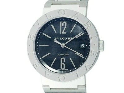 BVLGARI Diagono BB38BSSDAUTO Automatic Men's Watch Black Dial 38mm SS Date