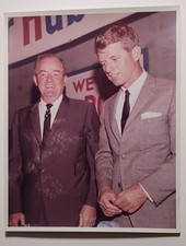 Vintage Original 1960s 8x10 Photo of Robert F. Kennedy RFK & Hubert Humphrey