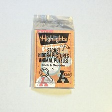 Highlights Secret Hidden Pictures Animal Puzzles Book  Decoder Arbys New SA0084