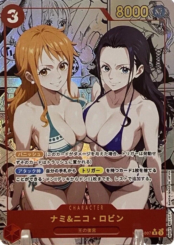 Proxy Nami And Nico Robin One Piece Custom Sexy Waifu Doujin Trading Card Manga