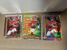 2025 TOPPS CHROME PATRICK MAHOMES POWER PLAYERS XFRACTOR BASE REFRACTOR AND BASE