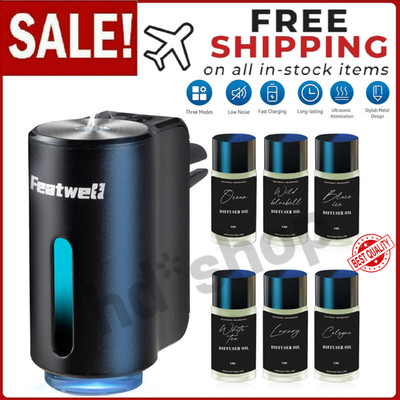 Featwell Car Air Freshener Three Adjustable Modes Intelligent Car Aroma Diffuser