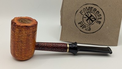 Maßgefertigte handgefertigte große Maiskolbenpfeife Acrylstiel, Messingband, Hartholzstecker