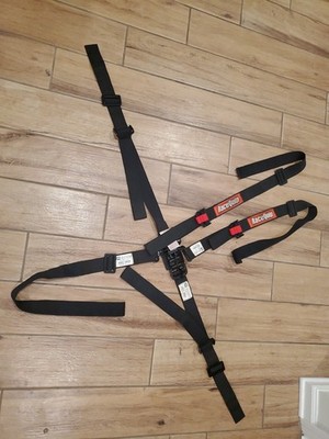 Racequip 2'' Black 5 Point Racing Harness  Seat Belt go kart midget kid car RZR 