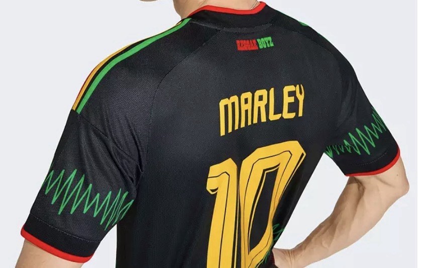 NWT adidas Adult Jamaica Bob Marley #10 2026 Away Replica Jersey