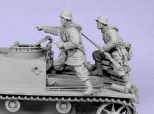 1/35 Resin Figure Model Kit WW2 German Soldiers Tank Crew War Infantry Unpainted