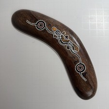 Vintage Goondooloo Australia Collectible Wooden Boomerang Toy